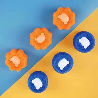 Reusable Hair Remover Rubber Laundry Ball Set