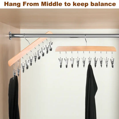 Legging Hanger for Closet Organizer with 10 Clips