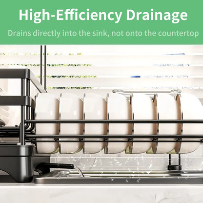 Foldable Over Sink Countertop Dish Drying Rack