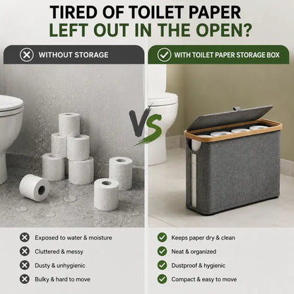 Bathroom Toilet Paper Storage Basket