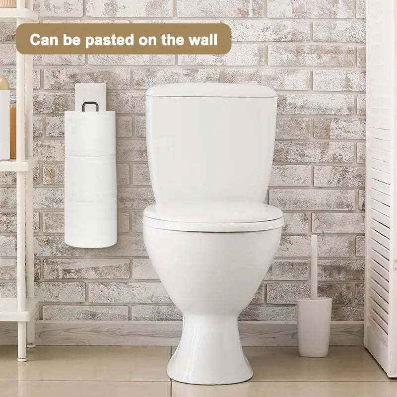 Wall-Mounted Punch-Free Toilet Paper Holder