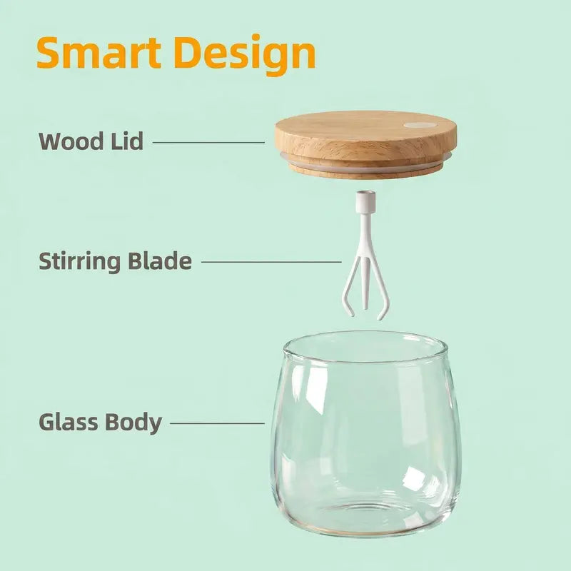 Glass mixing cup