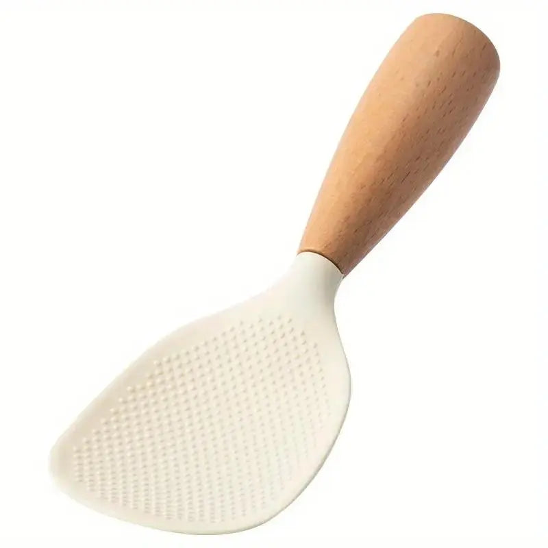 Silicone Spoon with Wooden Handle