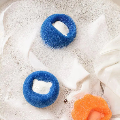 Reusable Hair Remover Rubber Laundry Ball Set
