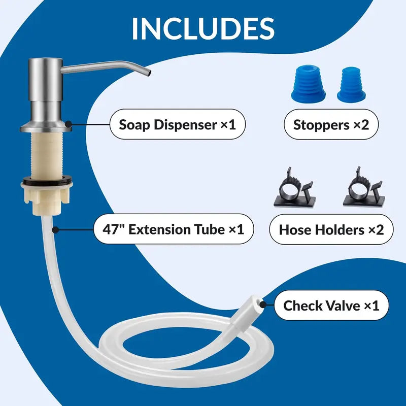 Brushed Nickel Stainless Steel Soap Dispenser Pump