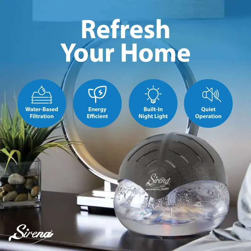 Black Original Air Purifier with Water Filter