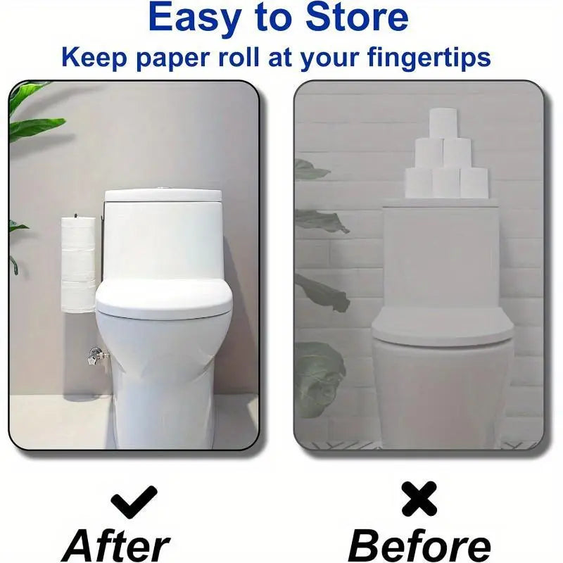 Wall-Mounted Punch-Free Toilet Paper Holder