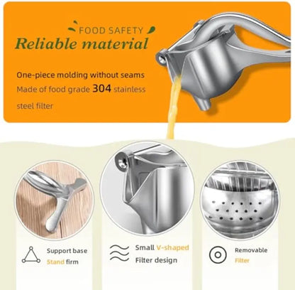 Aluminum Hand-Crank Manual Juice Extractor Machine
