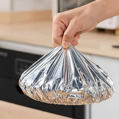10pcs Food-Grade Reusable Aluminum Foil Heat Preservation Food Storage Covers
