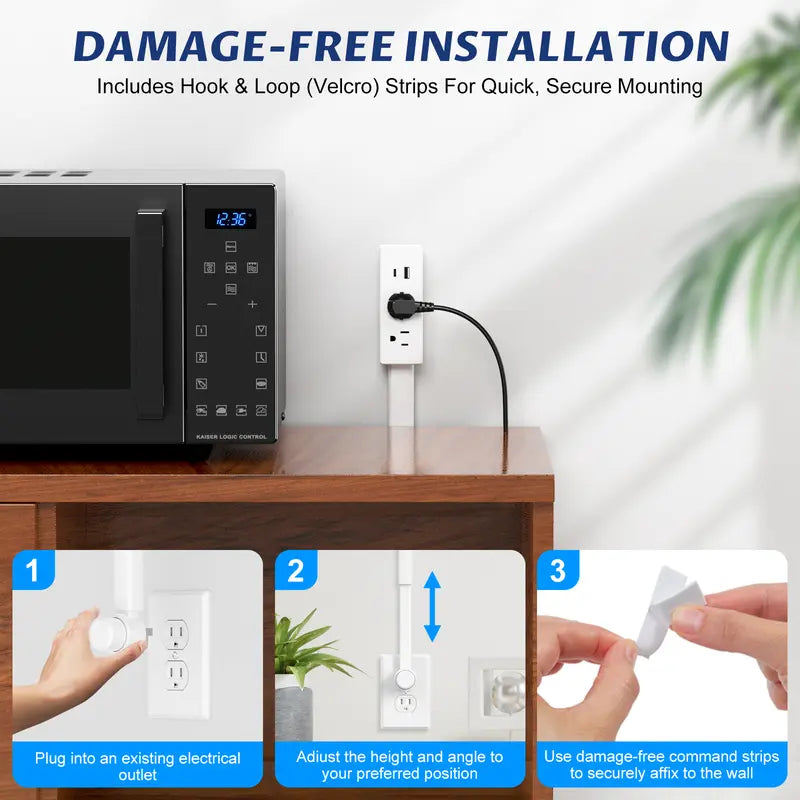 Wall Swivel Socket Extender