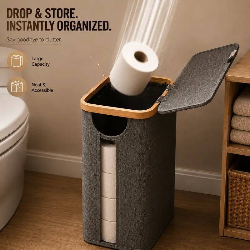 Bathroom Toilet Paper Storage Basket