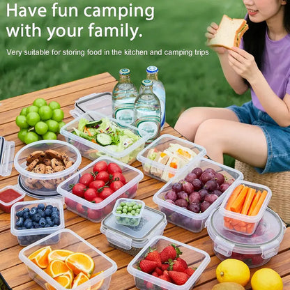 12/24pcs Reusable Leak-Proof Food Storage Containers