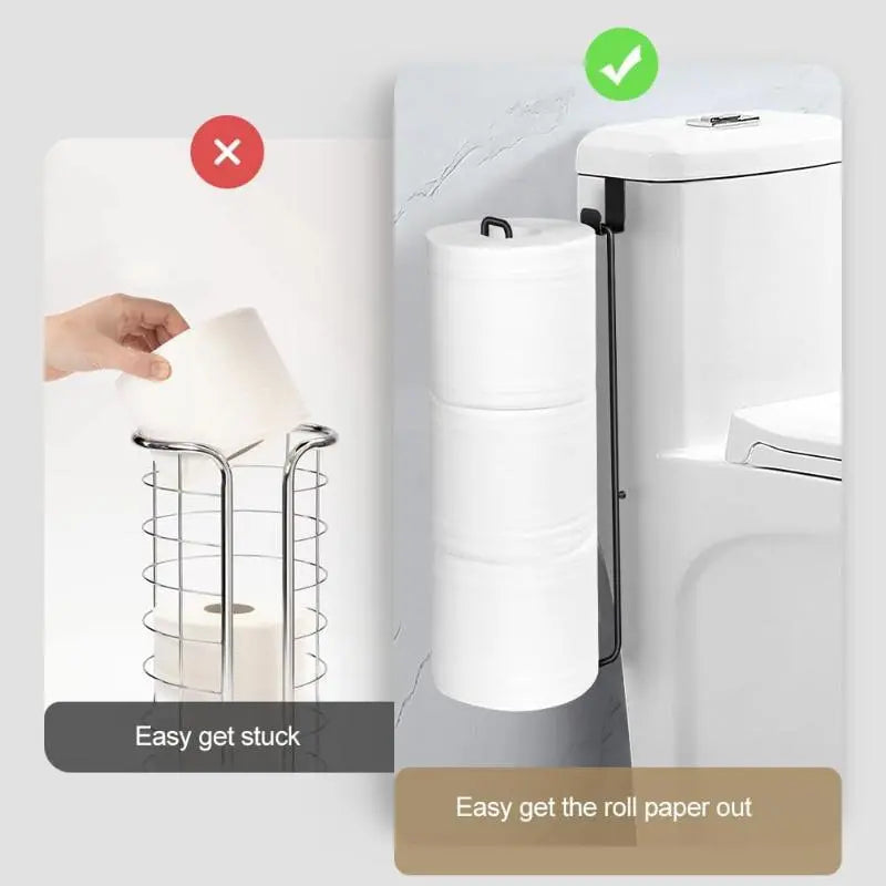 Wall-Mounted Punch-Free Toilet Paper Holder