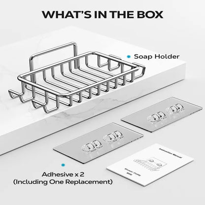 Stainless Steel Adhesive Soap Holder
