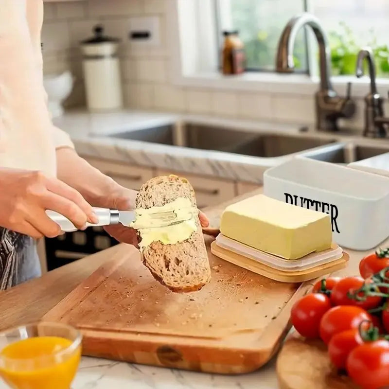 Luxury Large Ceramic Butter Dish with Lid