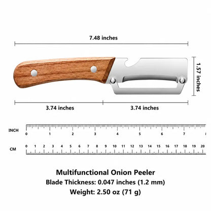 Wood Handle Multifunction Kitchen Peeler