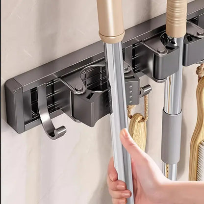 Wall Mounted Broom & Mop Holder