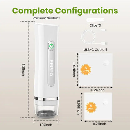 Vacuum Sealer for Food with Visible Water Tank