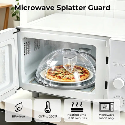 Upgraded Foldable Microwave Splatter Cover