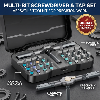 24 in 1 DlY Screwdriver Set Magnetic Compact and Portable Ratchet Screwdriver