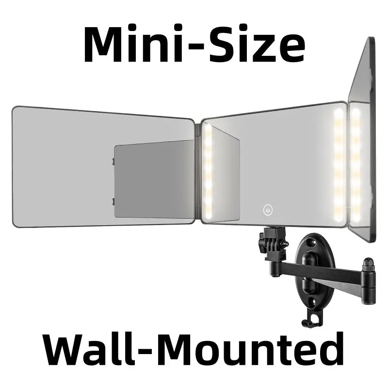 Adjustable LED Lit 3-Way Mirror