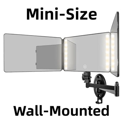 Adjustable LED Lit 3-Way Mirror
