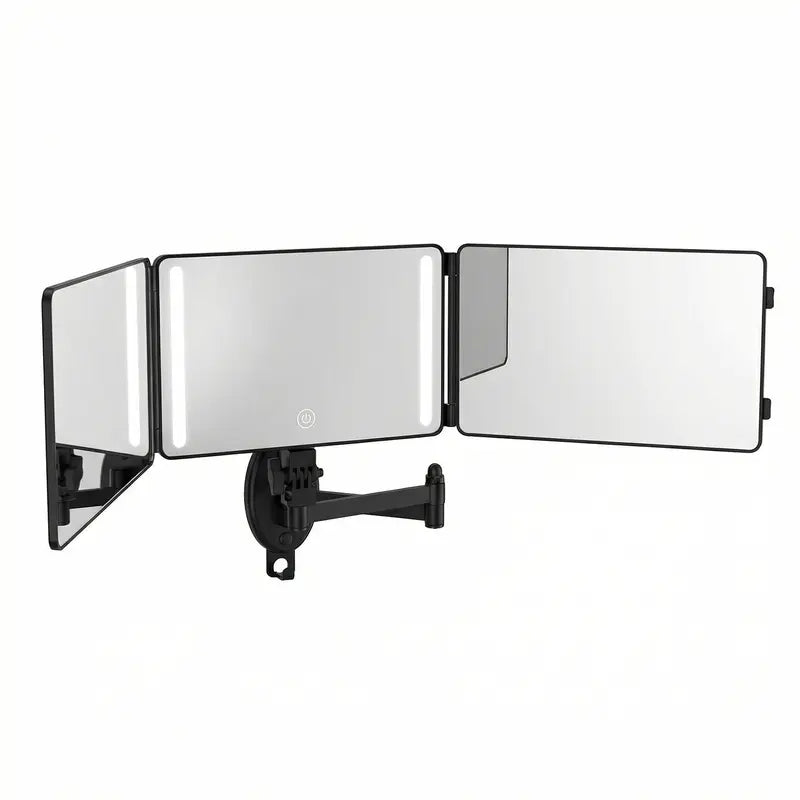 Adjustable LED Lit 3-Way Mirror