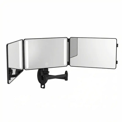 Adjustable LED Lit 3-Way Mirror