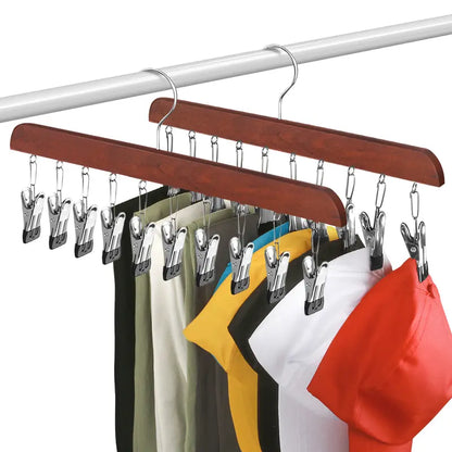 Legging Hanger for Closet Organizer with 10 Clips