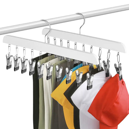 Legging Hanger for Closet Organizer with 10 Clips