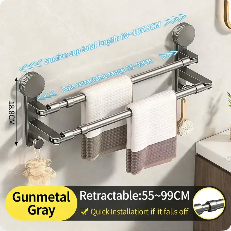 Retractable Suction Towel Hook