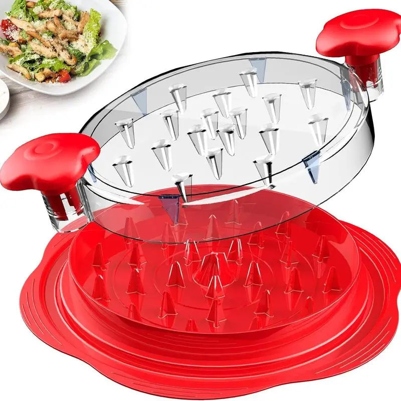 Chicken Shredder Large Chicken Breast Shredder Tool Twist with Brush&Fork