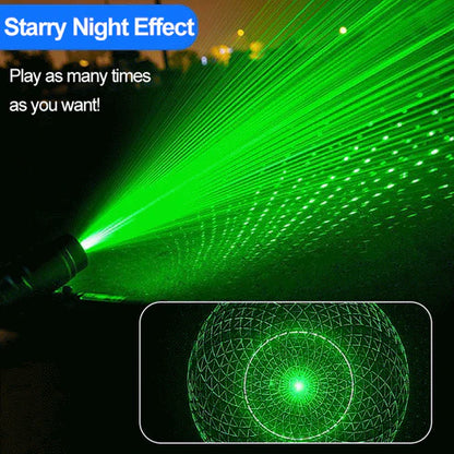 Red and green single-point laser light