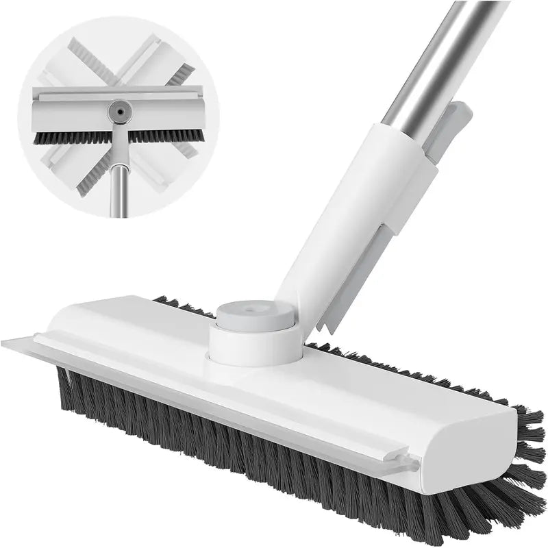 AIR U 3-in-1 Floor Scrub Brush with Long Handle