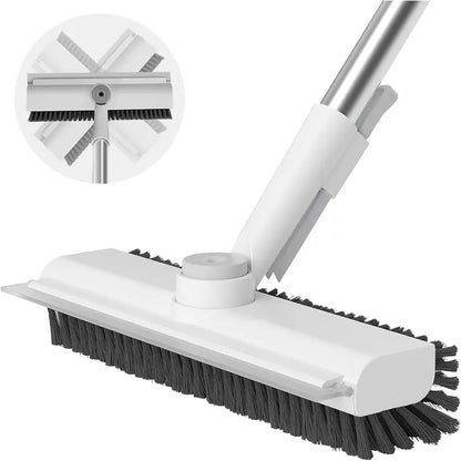 AIR U 3-in-1 Floor Scrub Brush with Long Handle